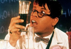 the nutty professor Jerry Lewis as "the Nutty Professor"