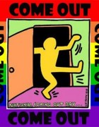 Keith Haring image: "Come out"