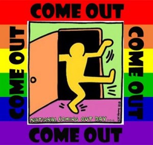 comeout Keith Haring image: "Come out"