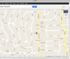 Google map of Penman Road showing school
